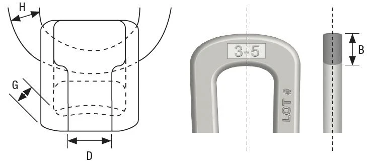 product-739-326 Lifting Eye Lifting Head Critical Dimensions Check